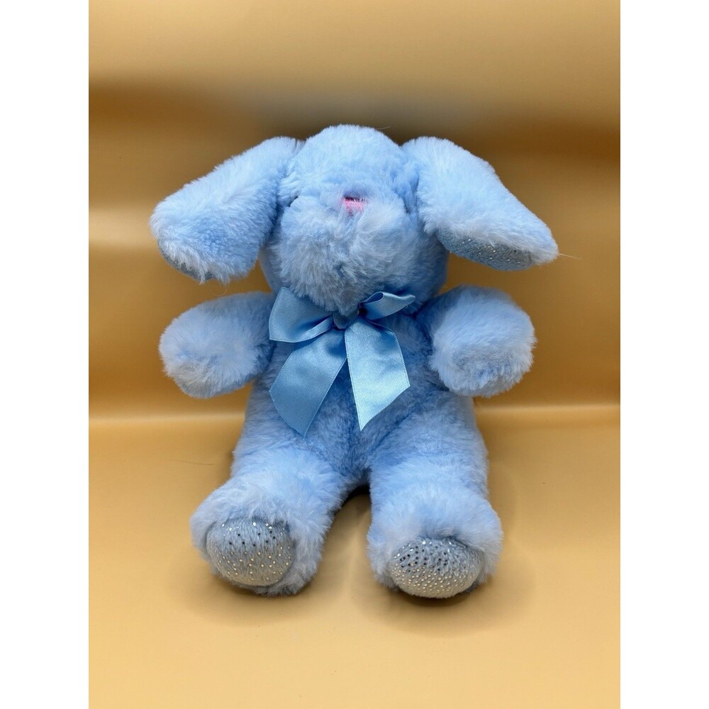 Tie-Dye Blue Bunny Rabbit Plush Stuffed Animal Toy Walmart Pre-Owned